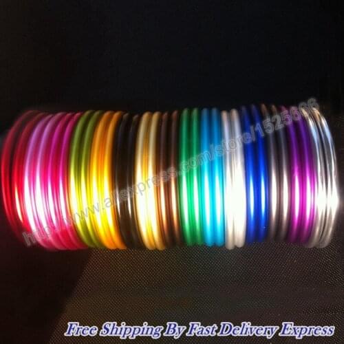 Free Shipping By Express 3inch 100pcs/50pairs Top quality anodized colour aluminum sling rings