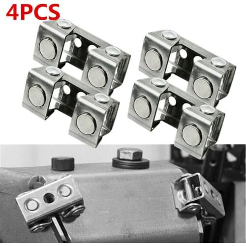 4pcs V-shape Welding Jig Adjustable Magnetic Welding Clamps V-Pads Fixture Holder Strong Welder Hand Tool