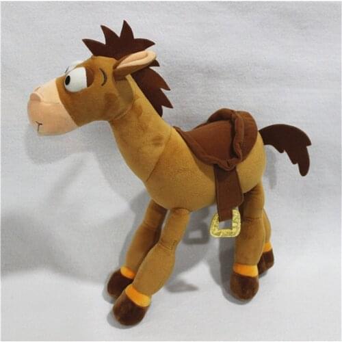Free Shipping 35cm 13.7'' Bullseye Figure Plush Toy The Horse Cute Soft Doll For Childrens Gift