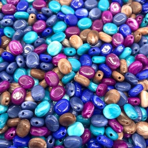 New 100pcs 8x6mm of Acrylic Beads Earrings Necklace Accessories Beads For DIY Jewelry Making Jewelry Findings