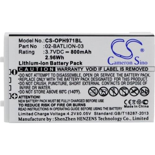 CameronSino 800mAh Battery for Opticon OPL-7724,OPL-7734,OPL-9700,OPL-9712,OPL-9713,OPL-9723,OPL-9724,OPL-9725,OPL-9727,OPL-9728