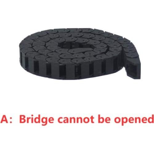 Bridge type plastic 10mmx30mm drag chain with end connectors L 1000mm engraving machine cable for CNC router