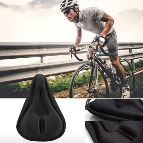 None Bicycle Seat Cover Ergonomic Soft Black Bicycle Seat Cover for Longer Cycling MTB 1.2 x 7 x 11 inches black