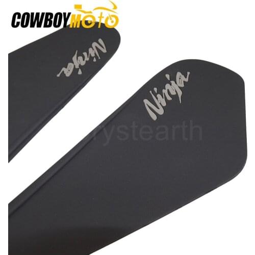 Black Motorcycle Protector Anti Slip Tank Pads Gas Knee Grip Traction Pads Side Decal For Kawasaki Ninja 400 Ninja400 2017-2018