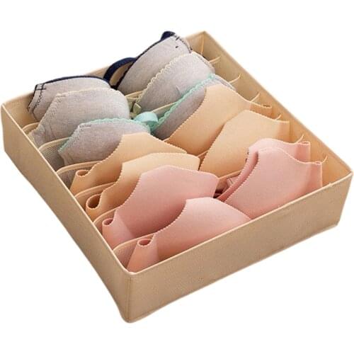 Home Underwear Storage Box Underwear Holder Bottom Zipper Detachable Sorting Stand Large Capacity Foldable Container