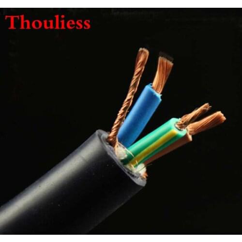 Thouliess Hi-end T1 5N OFC Copper Multi Conductor Power Wire Cable for DIY Audiophile Amplifier CD Player Power Cable Bulk Wire