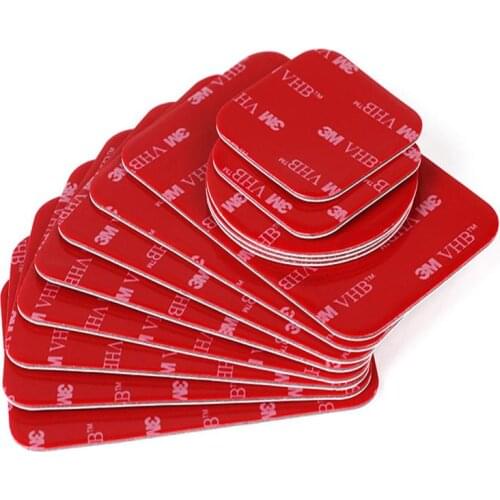 3M VHB 5608 Double Sided Acrylic Foam Tape Heavy Duty Installation Tape Choose Wide 10PCS Die Cut Shape Round/Rectangle