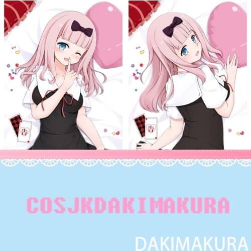 Kaguya-sama: Love Is War Fujiwara Chika Anime Girls Dakimakura Body Hugging Pillow Cover Otaku Pillow Case High Quality Gift