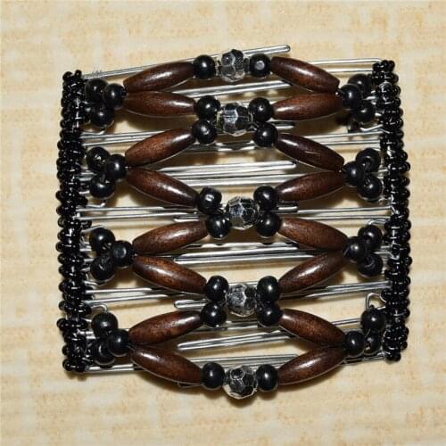 Brown and silver classical metal comb girls women lady wedding party best gift magic comb 10 pcs /lot