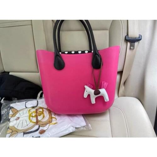 Classic Mini Size Floral Solid Canvas Insert Flat Handle Long For Obag Style No logo Waterproof EVA Women Handbag 2021