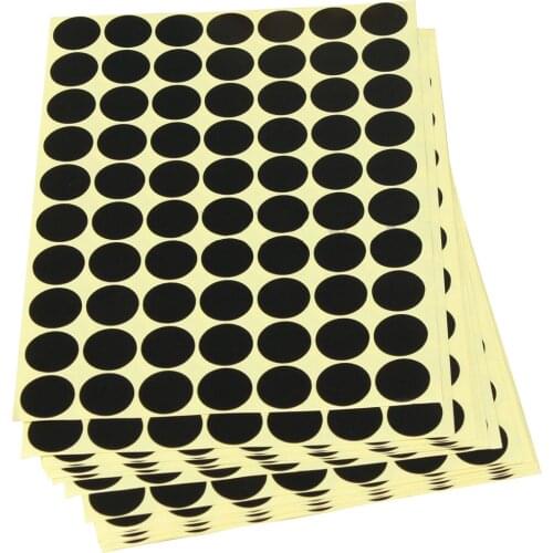 19mm Cute Circles Round Code Stickers Scrapbooking Self Adhesive Sticky Labels Black