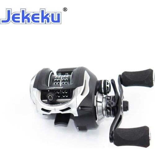 JEKEKU NEW Carbon Baitcasting Fishing Reel 18BB 211g Magnetic Brake Gear Ratio 6.3:1 Casting Fishing Pole Double Spool