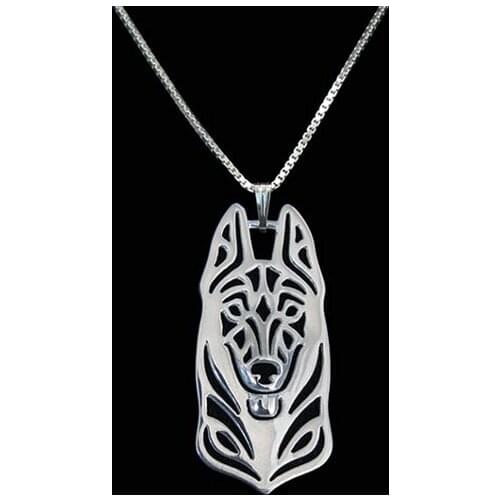 1PCS cartoon Belgian Malinois dog necklace German shepherd pendant jewelry good quality