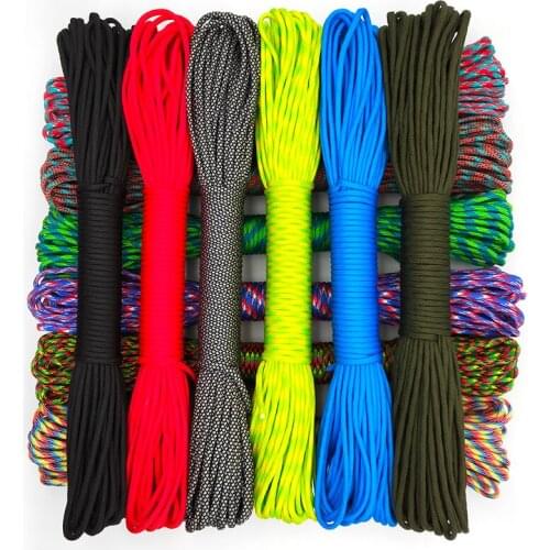 31 Meters Dia.4mm 9 stand Cores Paracord for Survival Parachute Cord Lanyard Camping Climbing Camping Rope Hiking Clothesline