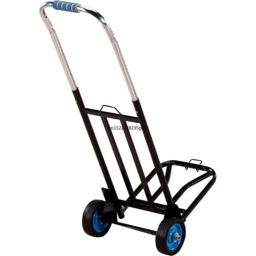 Portable Luggage Trailer Folding Shopping Cart Shopping Trolley Pulling Cargo King Handling Car Household Hand Cart