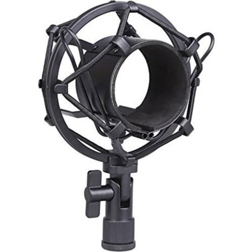 Microphone Shock Mount 50MM For 48MM-54MM Diameter Condenser Mic Black