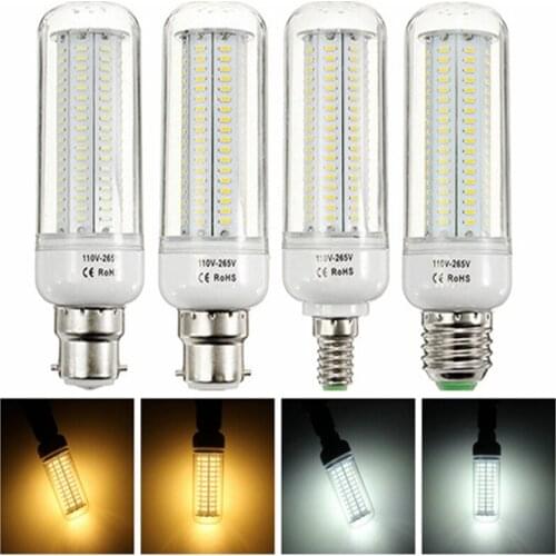 1Pcs Full NEW LED lamp E27 E14 B22 16W 200 LED SMD 2835 1200lm Corn Bulb AC 110-265V Chandelier LEDs Candle light Spotlight
