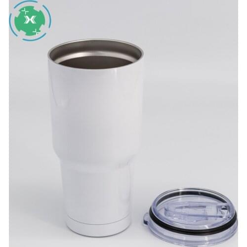 30oz Wholesale DIY Sublimation Wine Double Wall Coffee Mug Beer Cup Stainless Steel Car Tumbler With Slide Lid