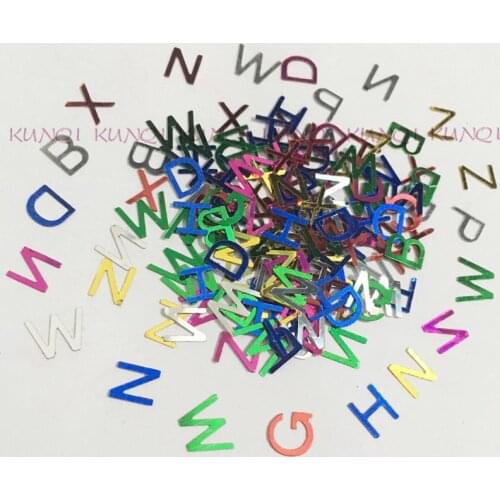 3800Pcs/6000pcs/lot 6*8mm English Alphabet,Letter Loose Sequins Beautiful Crafts for Sewing/Webbing Diy Accessory Kids DIY
