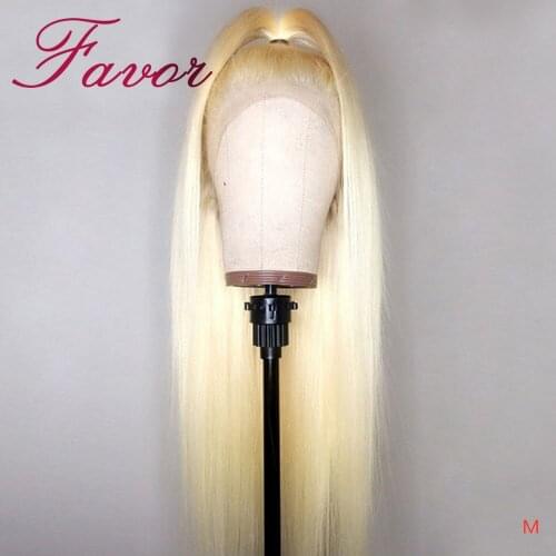 613 Blonde Lace Front Wig 180% Density 13x4 Straight Lace Front Remy Human Hair Wigs For Black Women Pre Plucked Medium Ratio