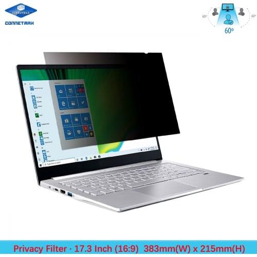 17.3" inch (Diagonally Measured) Anti-Glare Privacy Filter for Widescreen (16:9) Laptop LCD Monitors