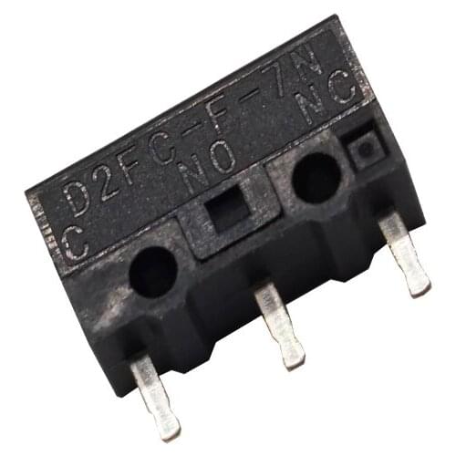 10 unids/lote microinterruptor D2FC-F-7N microinterruptor para reemplazo de ratón probado