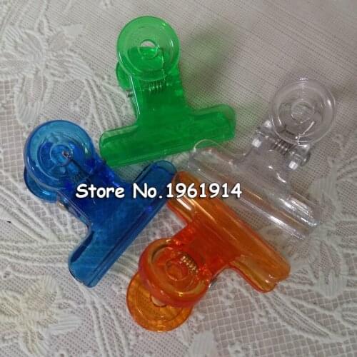 Free shipping (24pcs/pack)31mm Plastic paper clip Multicolor binder clip office stationery clamp school supply