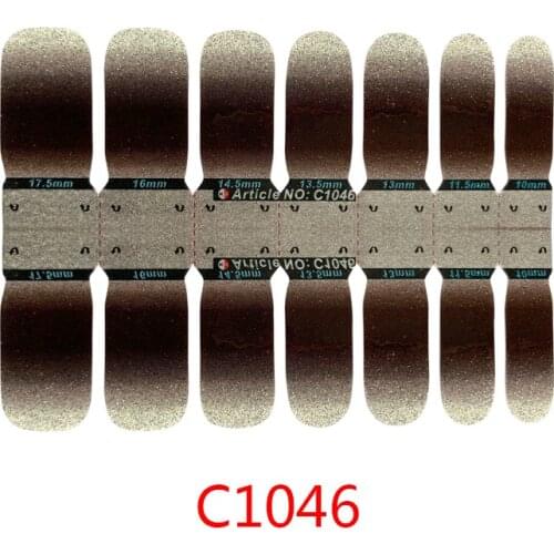 Glitter Powder Gradient Color Stickers Nail Wraps Full Cover Nail Polish Sticker DIY Self-Adhesive Nail Art Decoration