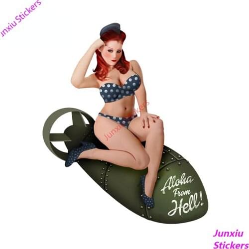 Bomb Drop It Burn It Anime VAN Creative Car Sticker Scratch-Proof Trunk Car Stickers Waterproof Sticker Car Styling PVC13x12cm