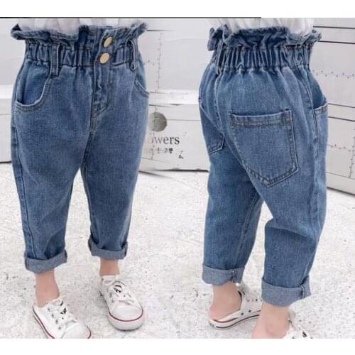 2019 spring and autumn kids clothing casual jeans pants, Childrens Clothing Baby Girls Denim Pencil Pants Girls' jeans