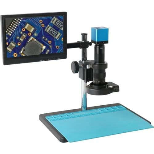SONY IMX307 1080P HD 180X 300X Digital Magnifier Video Microscope Measureing Industrial Camera For Watch PCB Repair Inspection