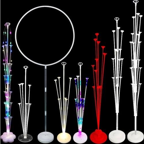 7/19tube Balloon Holder Column Balloons Stand Birthday Party Decorations Kids Adult Wedding Christmas Decor Ballons Accessories