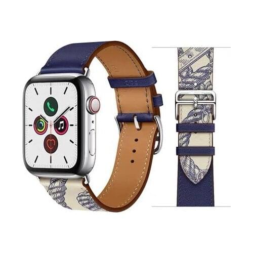 For Applewatch with iwatch3456 56 SE leather single-loop sport