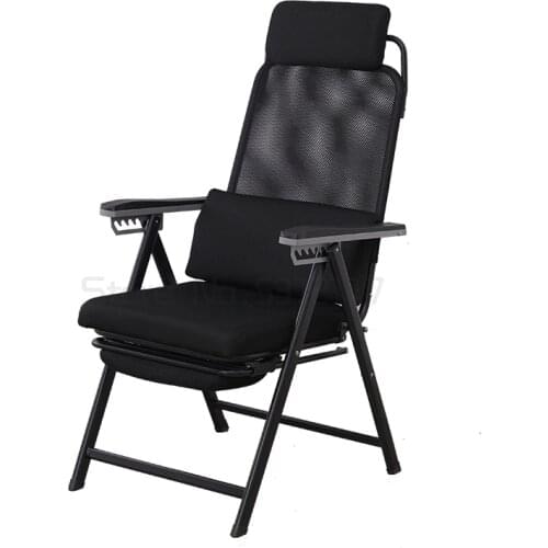 Folding reclining chair computer chair backrest lunch break E-sports chair reclining chair ergonomic chair