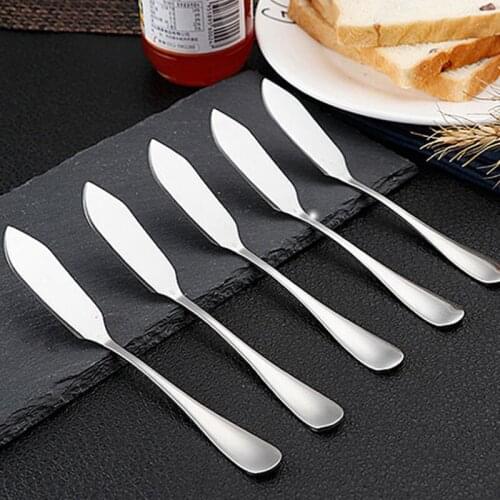 Stainless steel Utensil Cutlery Butter Knife Cheese Dessert Jam Spreader Breakfast Tool LX9084