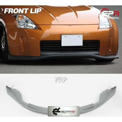 FRP Fiber Glass GT Style Front Lip Fiberglass Bumper Splitter Kit Racing Under Spoiler Part For Nissan 350Z Z33 Late Model URS