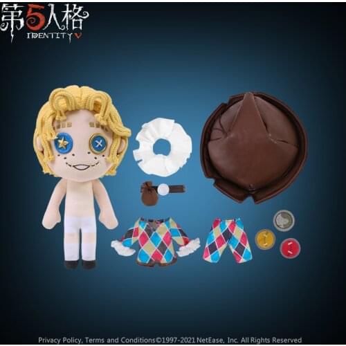 Game Identity V Mike Morton Acrobat Pillow Plush Doll Plushie Toy Change Suit Dress Up Clothing Cute Cosplay Christmas Gift