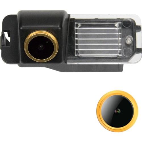 Golden Car Reverse rear view Camera For VW Beetle Passat B7 CC 4D PHAETON BORA SCIROCCO 3 (13) EOS 1 Golf 5 6 MK5 Seat Altea