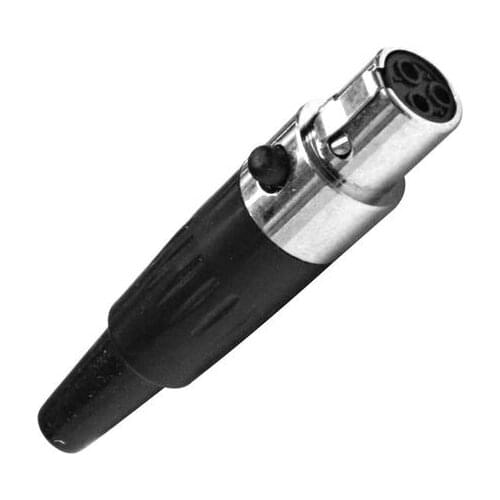 Mini XLR 3 4 5 Pin Female Audio Connector Microphone Cable Mount Socket Adapter