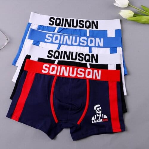 New personalized mens underwear, trendy boyshort, comfortable and lovely boxers for young students