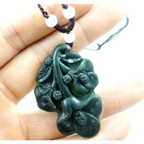 Natural stone Quartz Crystal hand-carved statue of Morning glory amulet pendant for diy Jewelry Making necklace Accessories