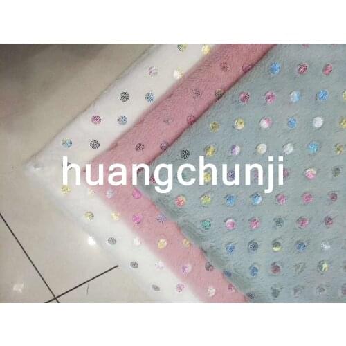 New plush rabbit hair colorful hot silver clothing cushion scarf toy home service fabric Colorful bronzing