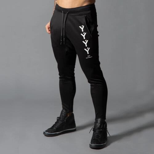 Sports Pants Leisure Fitness Mens Trousers Slim Fit Small Foot Zipper Squat Jogging Big Size