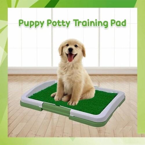 3 Layers Large Dog Pet Potty Training Pee Pad Mat Puppy Tray Grass Toilet Simulation Lawn For Indoor Potty Training