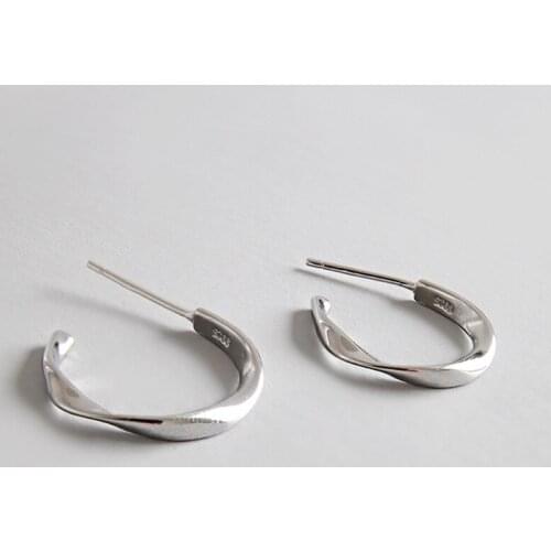 100% 925 sterling silver earrings for women pendientes mujer, minimalist geometric stud earring aretes brincos femme jewelry