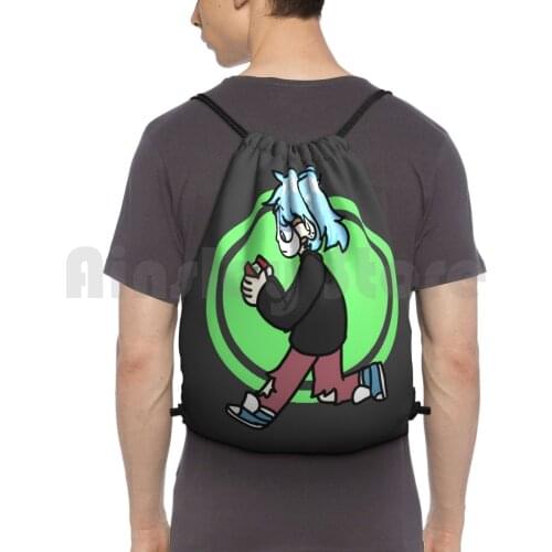 Sally Face-Looking For Spooks Backpack Drawstring Bag Riding Climbing Gym Bag Sally Face Sally Face Salfisher Sal Vulcano