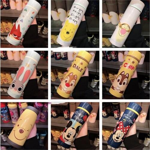 350ml Disney Stainless Steel Thermos Mug Water Bottle Boys and Girls Portable Vacuum Flask Cup Business Gifts C Water Cup