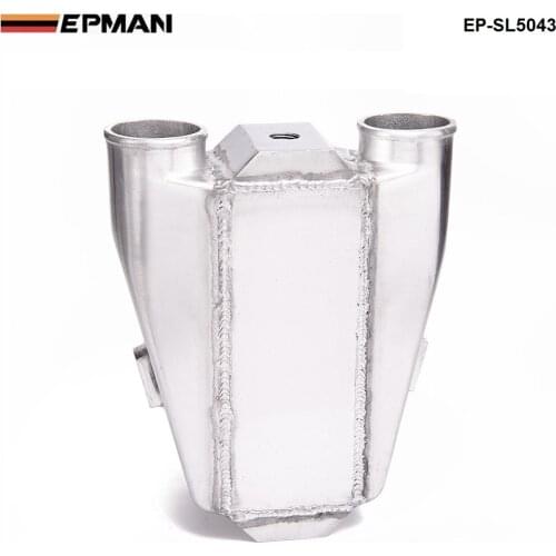 Universal Aluminum Water To Air Turbo Intercooler Front Mount 9.5" X 11" X 3.5" Inlet/Outlet: 2.5" EP-SL5043