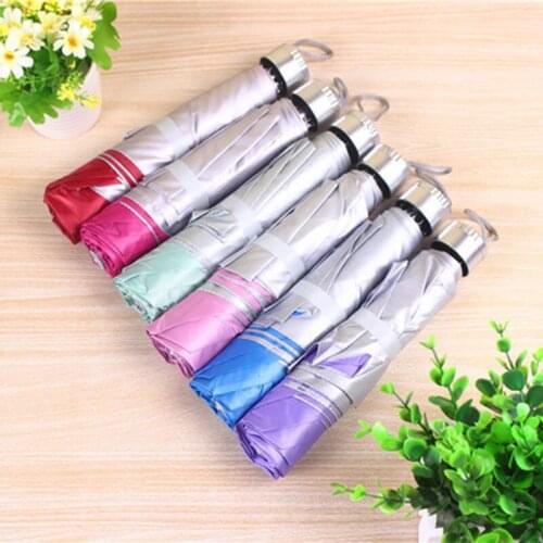 High Quality Folding Rain Umbrella Anti-UV Waterproof Portable Travel Umbrella Male Female Sunny Parasol Travel Parapluie