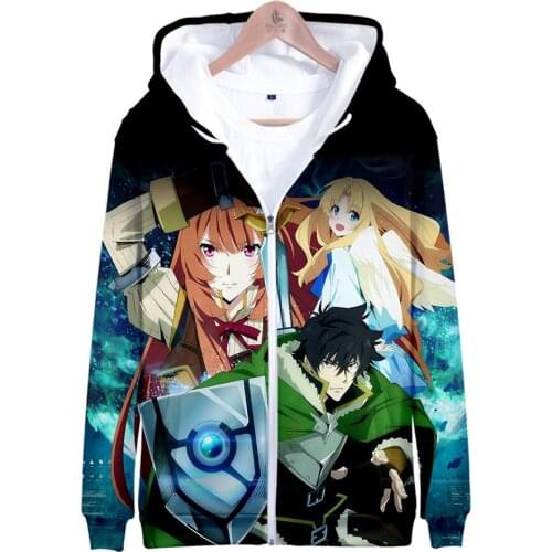 Anime The Rising of The Shield Hero Funny 3D Hoodie Kids Men Women Streetwear Kawaii Sweatshirt Fashion Harajuku Jacket Top